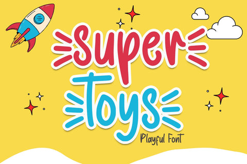 Super Toys - Playful Font Font Sakha Design Studio 