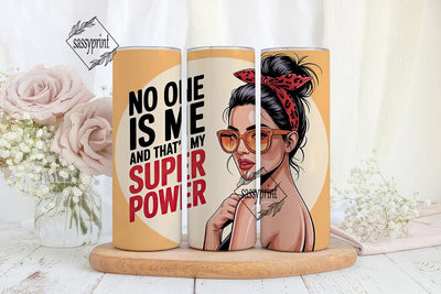 Superpower Woman 20oz Tumbler Wrap Sublimation sassyprint 
