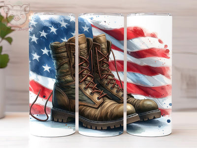 Support Our Troops 20oz Tumbler Png, Straight & Tapered Tumbler Png, Patriotic American Tumbler Png, Digital Download PNG Sublimation Lara' s Designs 