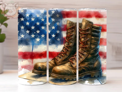 Support Our Troops 20oz Tumbler Png, Straight & Tapered Tumbler Png, Patriotic American Tumbler Png, Digital Download PNG Sublimation Lara' s Designs 