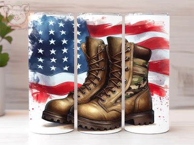 Support Our Troops 20oz Tumbler Png, Straight & Tapered Tumbler Png, Patriotic American Tumbler Png, Digital Download PNG Sublimation Lara' s Designs 