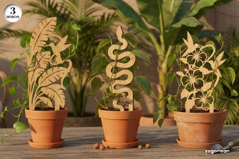 Support Plant Stakes SVG Bundle SVG SvgOcean 
