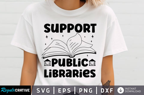 Support public libraries svg Design SVG Regulrcrative 