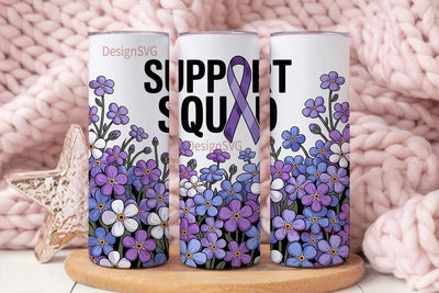 Support Squad 20oz Tumbler Wrap Sublimation DesignSVG 
