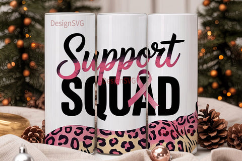 Support Squad 20oz Tumbler Wrap Sublimation DesignSVG 