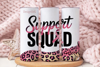 Support Squad 20oz Tumbler Wrap Sublimation DesignSVG 
