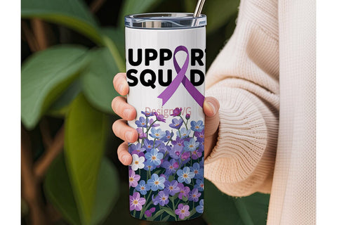 Support Squad 20oz Tumbler Wrap Sublimation DesignSVG 
