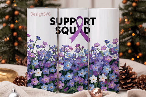 Support Squad 20oz Tumbler Wrap Sublimation DesignSVG 