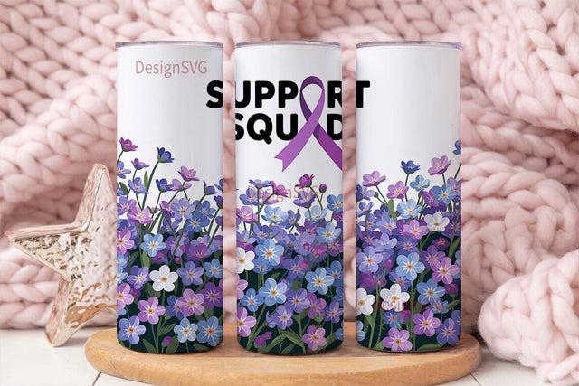 Support Squad 20oz Tumbler Wrap Sublimation DesignSVG 