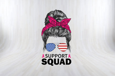 Support Squad Breast Cancer Awareness SVG PNG Craft File SVG SVG Print File 