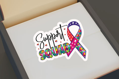 Support squad Sticker Design Sublimation Regulrcrative 