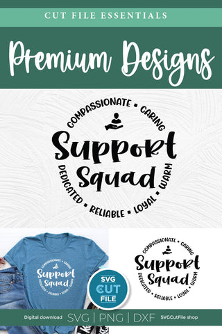 Support Squad svg, School staff svg, unisex teacher support svg SVG SVG Cut File 