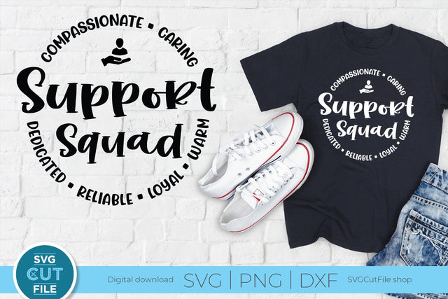 Support Squad svg, School staff svg, unisex teacher support svg SVG SVG Cut File 