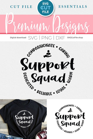 Support Squad svg, School staff svg, unisex teacher support svg SVG SVG Cut File 