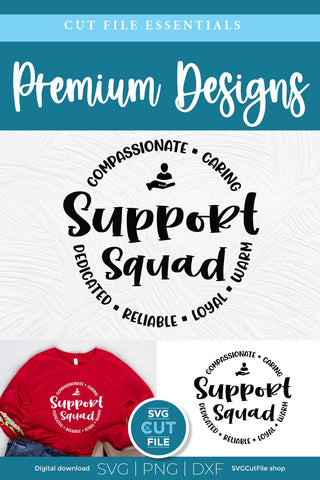 Support Squad svg, School staff svg, unisex teacher support svg SVG SVG Cut File 