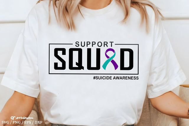 Support Squad Svg, Suicide Prevention Awareness Svg, Suicide Awareness Svg SVG Artinrhythm shop 