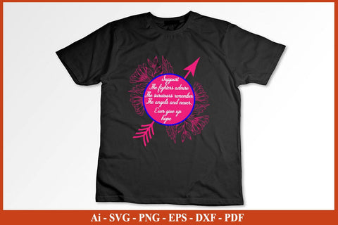 SUPPORT THE FIGHTERS ADMIRE THE SURVIVORS REMEMBER THE ANGELS Breast Cancer Awareness SVG PNG Craft File SVG SVG Print File 