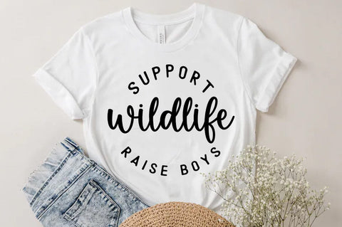 Support Wildlife Raise Boys, Mom T-shirt SVG FiveStarCrafting 