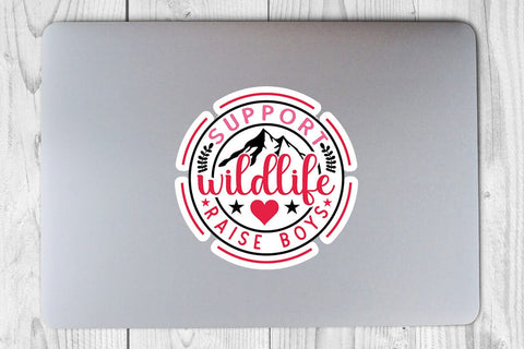 Support wildlife raise boys SVG Angelina750 