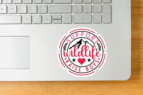 Support wildlife raise boys SVG Angelina750 