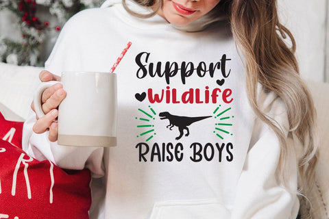 Support wildlife raise boys SVG Angelina750 