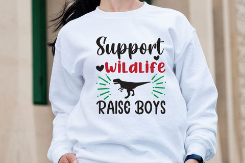 Support wildlife raise boys SVG Angelina750 