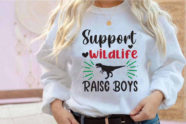 Support wildlife raise boys SVG Angelina750 