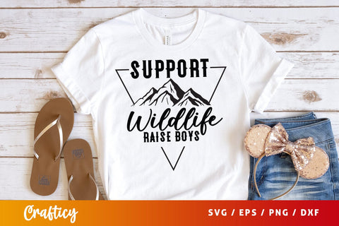 Support wildlife raise boys SVG Design SVG Designangry 