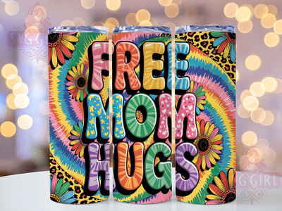 Supportive Pride Mom Rainbow Tumbler, LGBTQ Support Tumbler, Pride Mom Wrap, 20oz Love Wins Tumbler, Ally Mom Tumbler, Rainbow Hug Design, Supportive Mom Tumbler Sublimation SvggirlplusArt 