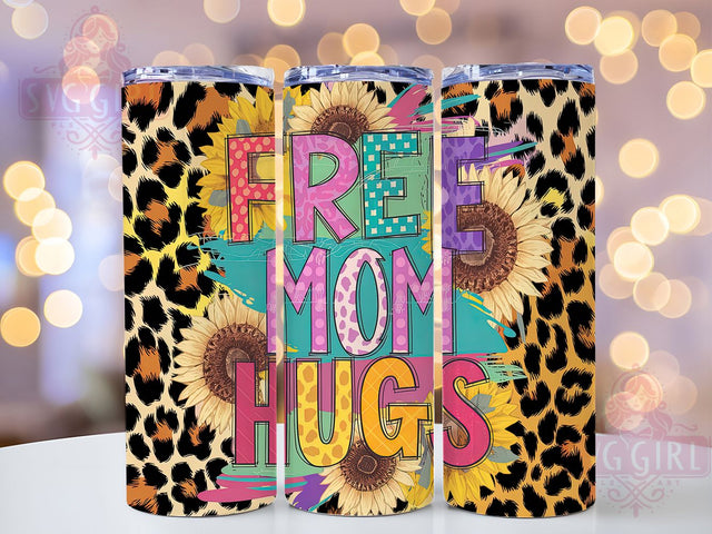 Supportive Pride Mom Rainbow Tumbler, LGBTQ Support Tumbler, Pride Mom Wrap, 20oz Love Wins Tumbler, Ally Mom Tumbler, Rainbow Hug Design, Supportive Mom Tumbler Sublimation SvggirlplusArt 