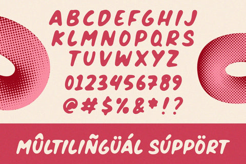 Supreme Donuts - Playful Display Font Font Timur type 