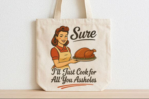 Sure I’ll Cook for You PNG Funny Retro Kitchen Sublimation Design SVG BillahCrafts 