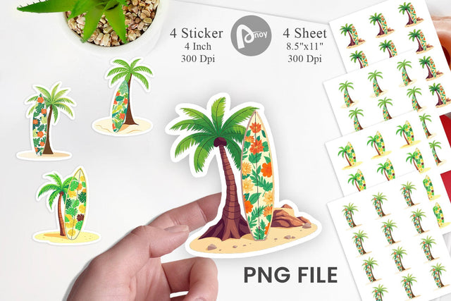 Surfboard Sticker Sublimation artnoy 