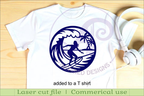 Surfer female wall sign, SVG file. vector sign SVG APInspireddesigns 