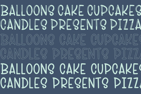 Surprise Party, Fun Party Font Trio Font Designing Digitals 