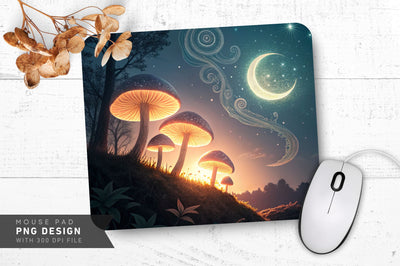 Surreal Cosmic Starry Mousepad Sublimation Regulrcrative 