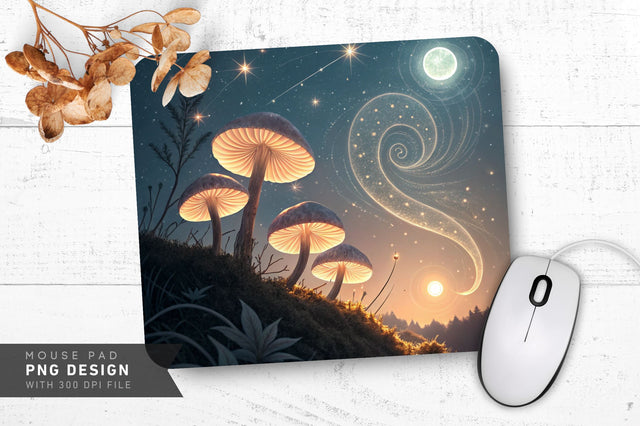 Surreal Cosmic Starry Mousepad Sublimation Regulrcrative 