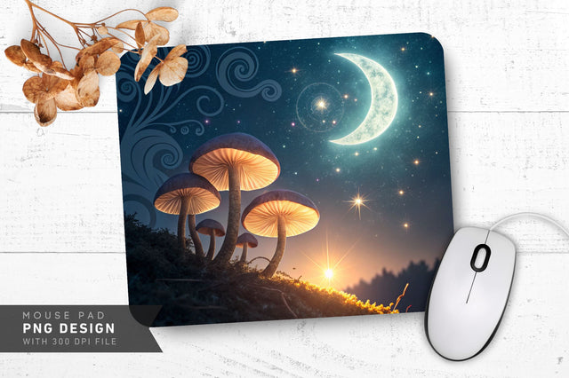 Surreal Cosmic Starry Mousepad Sublimation Regulrcrative 