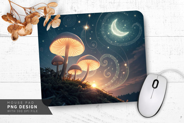 Surreal Cosmic Starry Mousepad Sublimation Regulrcrative 