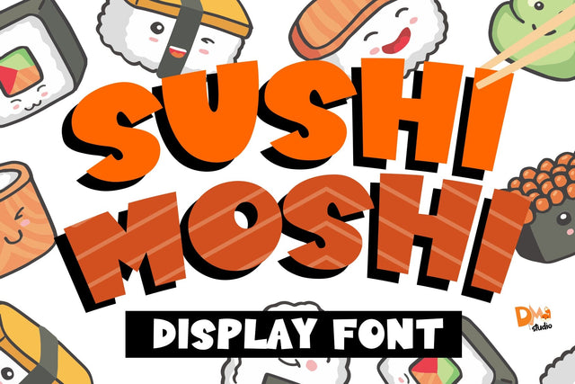 Sushi Moshi Font Dm Letter Studio 