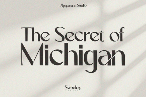 Swanley - Sans Serif Font Font Alpaprana Studio 