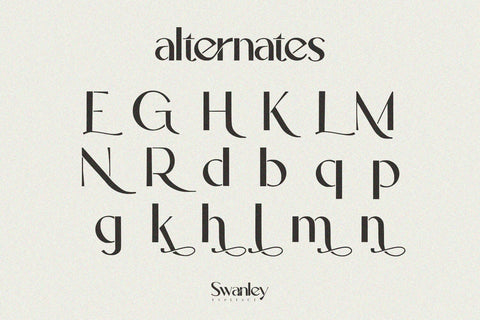 Swanley - Sans Serif Font Font Alpaprana Studio 