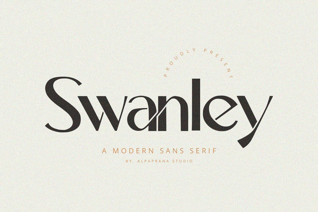 Swanley - Sans Serif Font Font Alpaprana Studio 