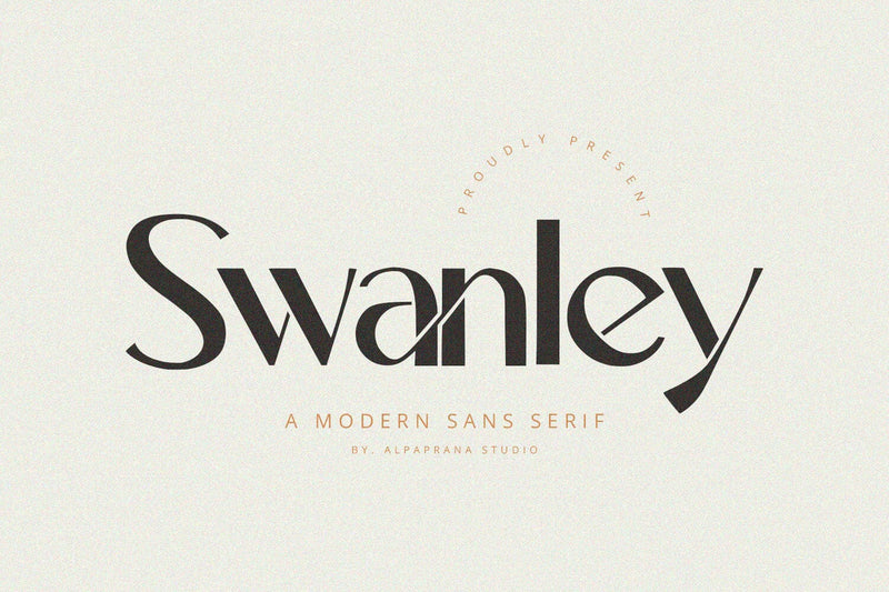 Swanley - Sans Serif Font Font Alpaprana Studio 