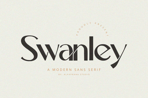 Swanley - Sans Serif Font Font Alpaprana Studio 