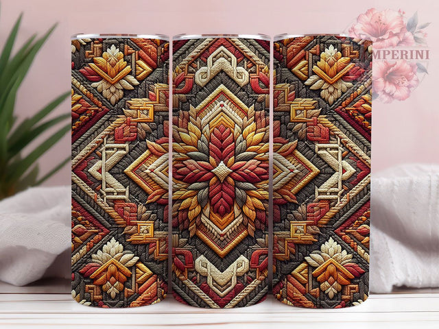 Sweater Knit Cozy 20oz Winter Tumbler, Sweater Tumbler, Knit Design, Cozy Wrap, 20oz Sublimation, Winter Decor, Holiday Gift, Warm Patterns Sublimation Li Zamperini 