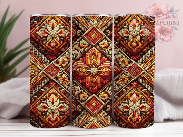 Sweater Knit Cozy 20oz Winter Tumbler, Sweater Tumbler, Knit Design, Cozy Wrap, 20oz Sublimation, Winter Decor, Holiday Gift, Warm Patterns Sublimation Li Zamperini 