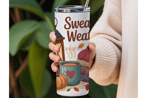 Sweater Weather 20oz Tumbler Wrap Sublimation DesignSVG 
