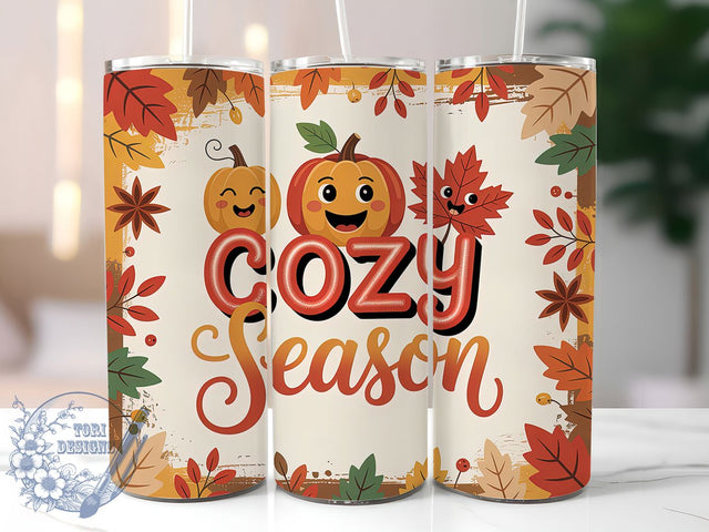 Sweater Weather Fall Tumbler Wrap, Fall Tumbler Wrap, 20oz Skinny Tumbler, Autumn Tumbler Png, Sweater Weather Png, Sublimation Design, Tumbler Wrap Download Sublimation ToriDesigns 