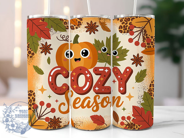 Sweater Weather Fall Tumbler Wrap, Fall Tumbler Wrap, 20oz Skinny Tumbler, Autumn Tumbler Png, Sweater Weather Png, Sublimation Design, Tumbler Wrap Download Sublimation ToriDesigns 